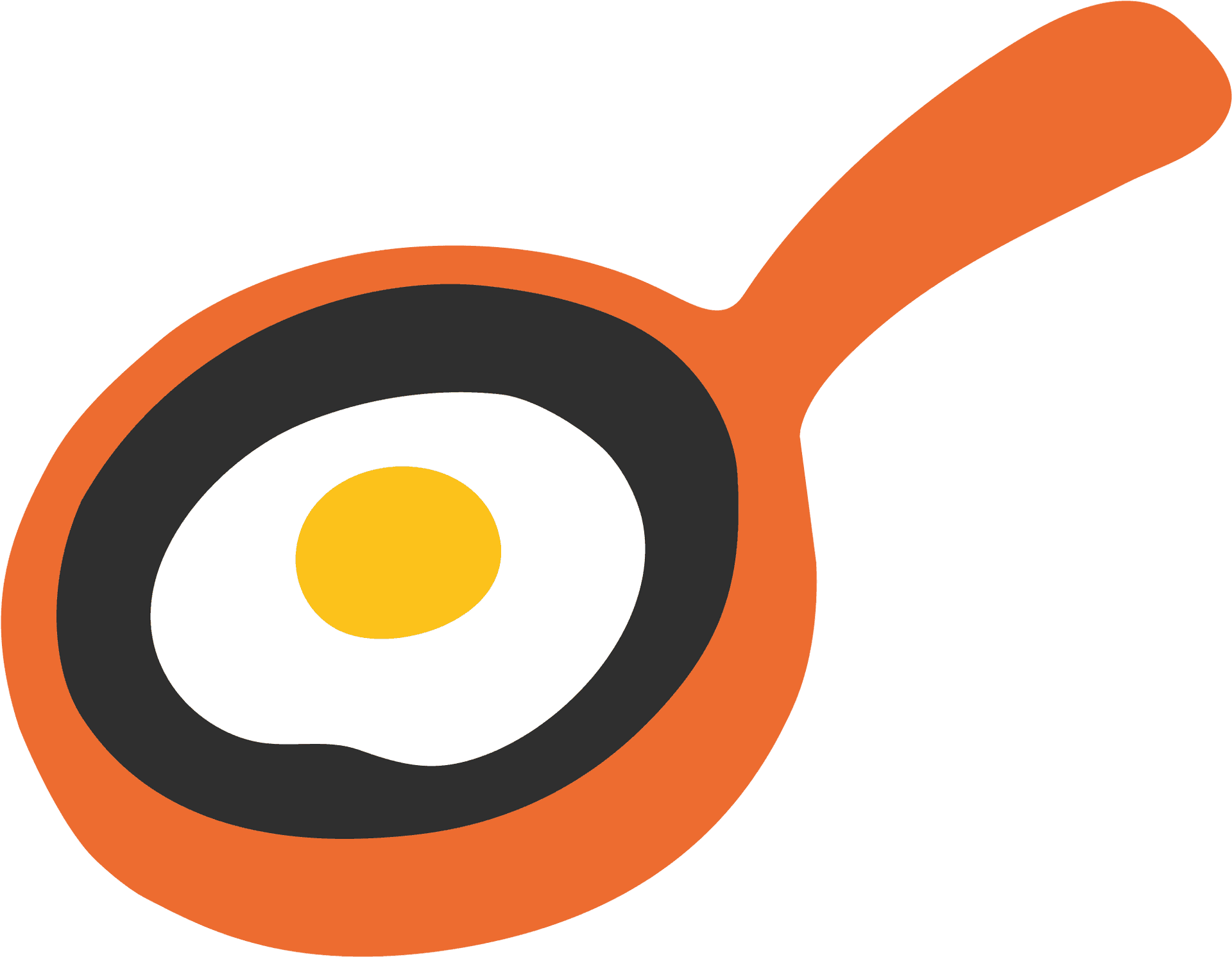 Perfectly Fried Eggin Pan PNG image