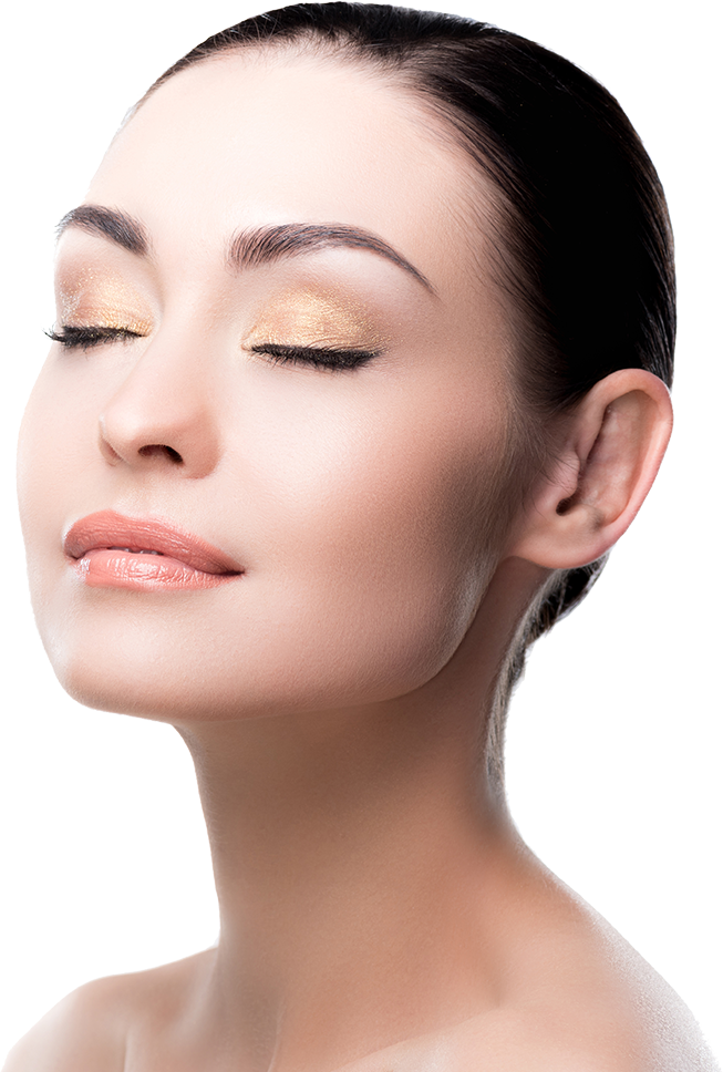 Perfectly Groomed Eyebrows Woman Portrait PNG image