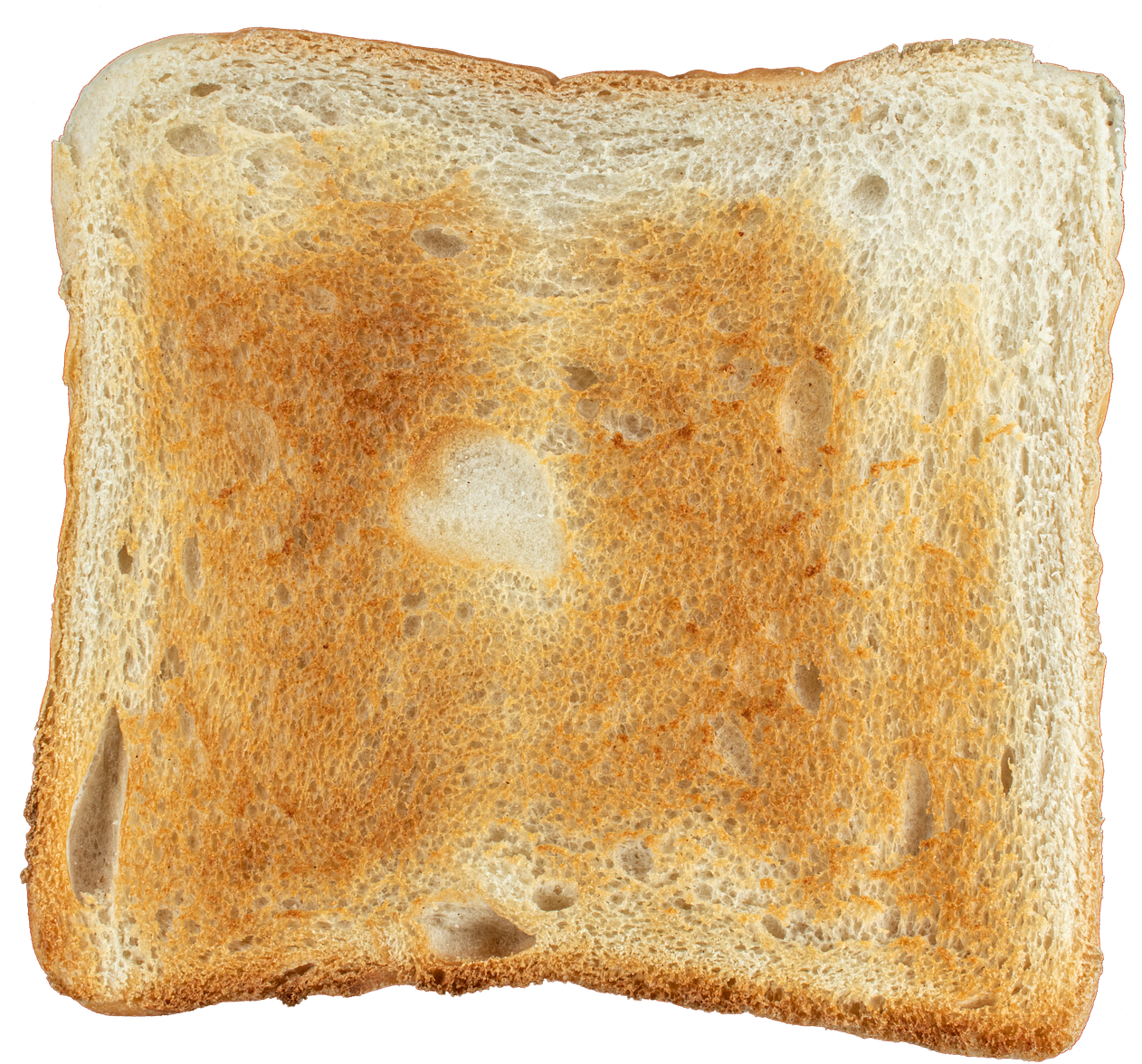 Perfectly Toasted Bread Slice PNG image