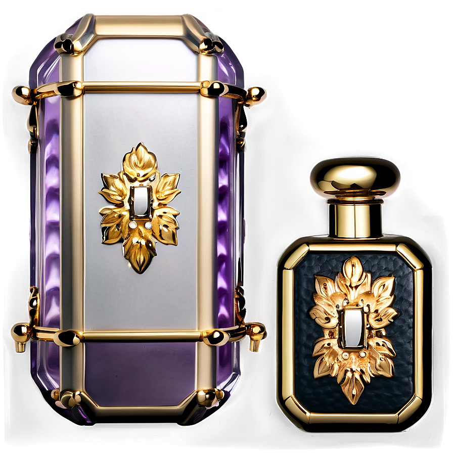 Perfume Bottle With Leather Case Png Yvh PNG image