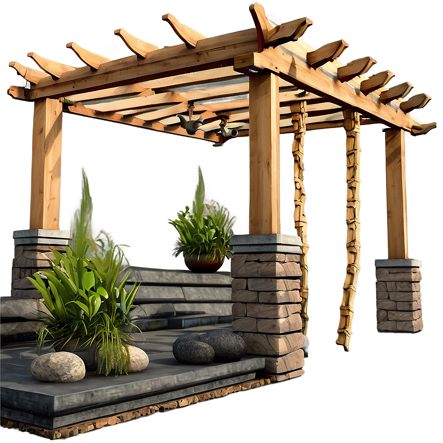 Pergola For Garden Pathway Png Ymb80 PNG image