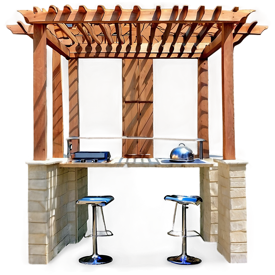 Pergola For Outdoor Kitchen Png Dva78 PNG image