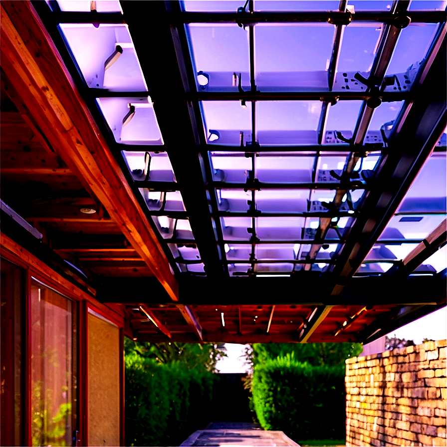 Pergola With Glass Roof Png 06132024 PNG image