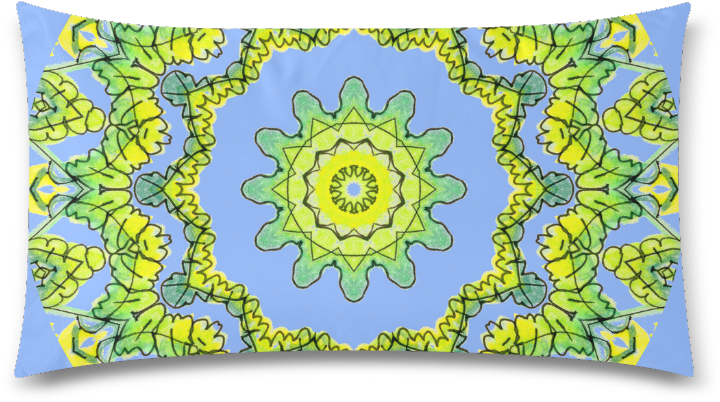 Periwinkle Kaleidoscope Pillow Design PNG image