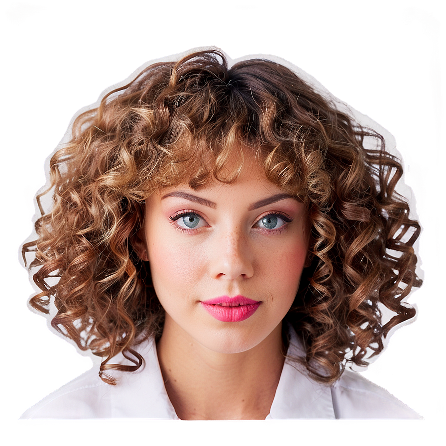 Perm Hair B PNG image