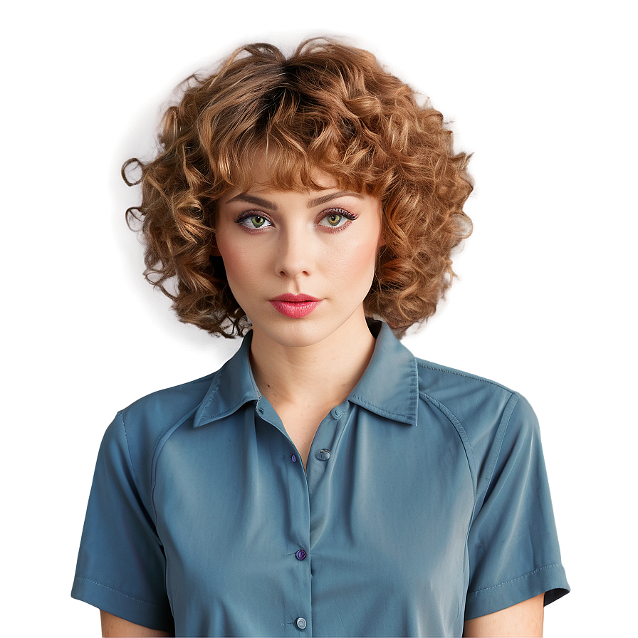 Perm Hair C PNG image