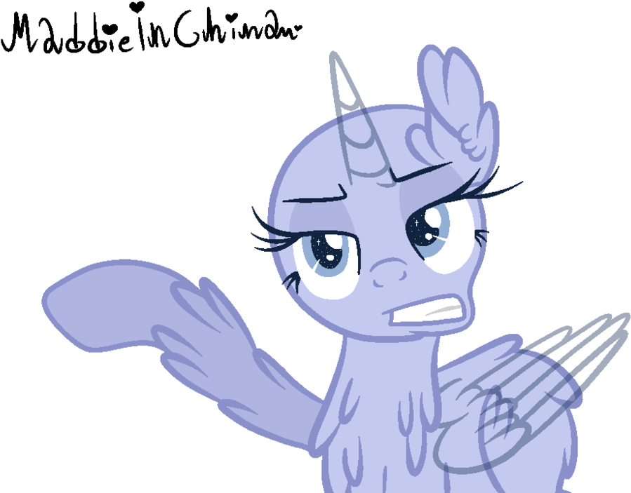 Perplexed_ Unicorn_ M L P_ Base PNG image