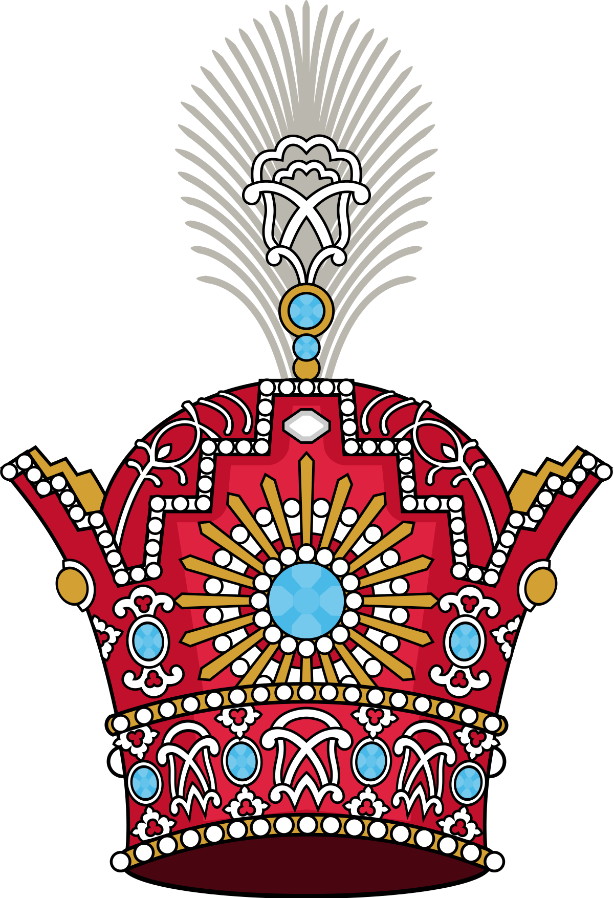 Persian Royal Crown Illustration PNG image