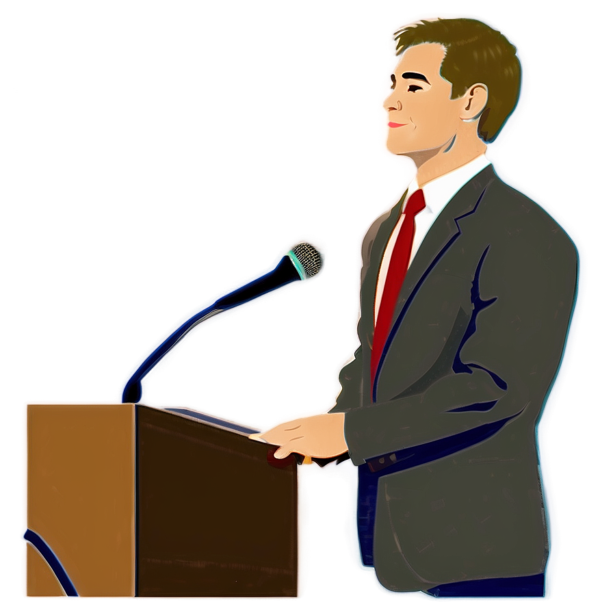 Person Giving Speech Png 06132024 PNG image