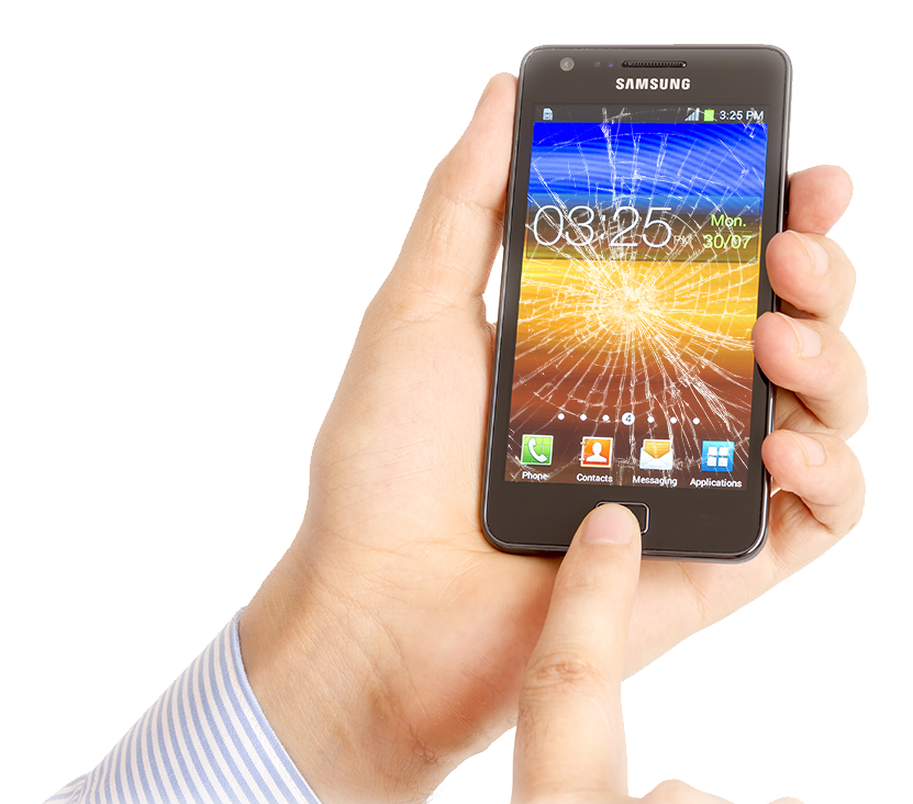 Person Holding Samsung Smartphone PNG image