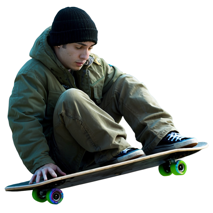 Person On Skateboard Png 05042024 PNG image