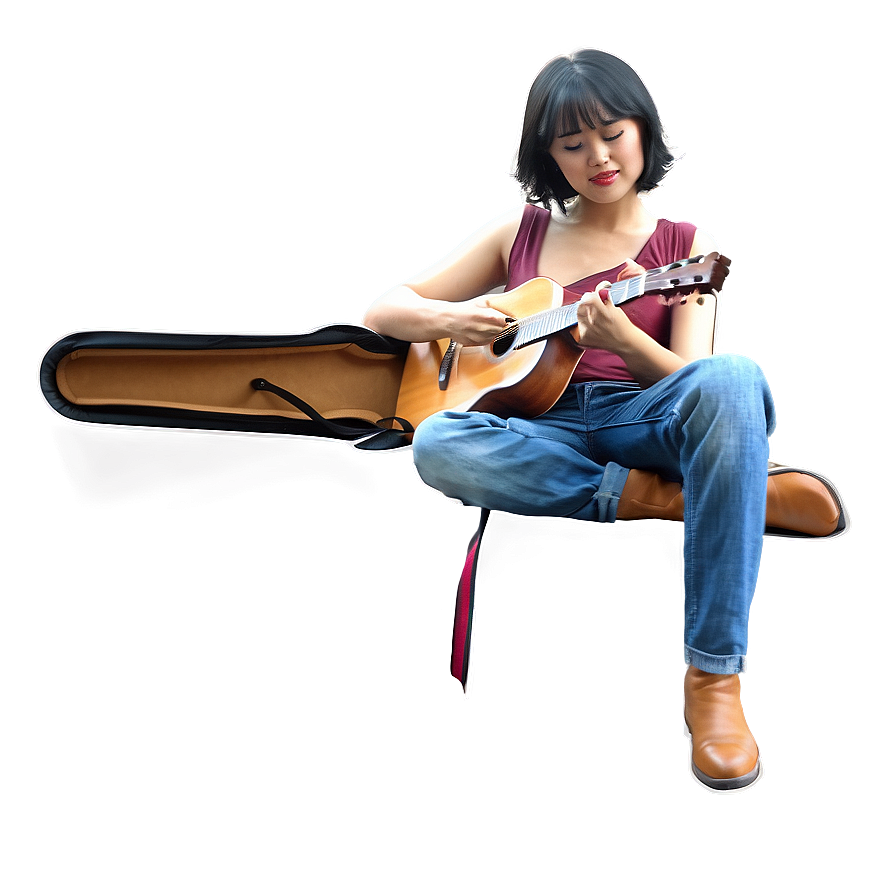 Person Playing Guitar Png 80 PNG image