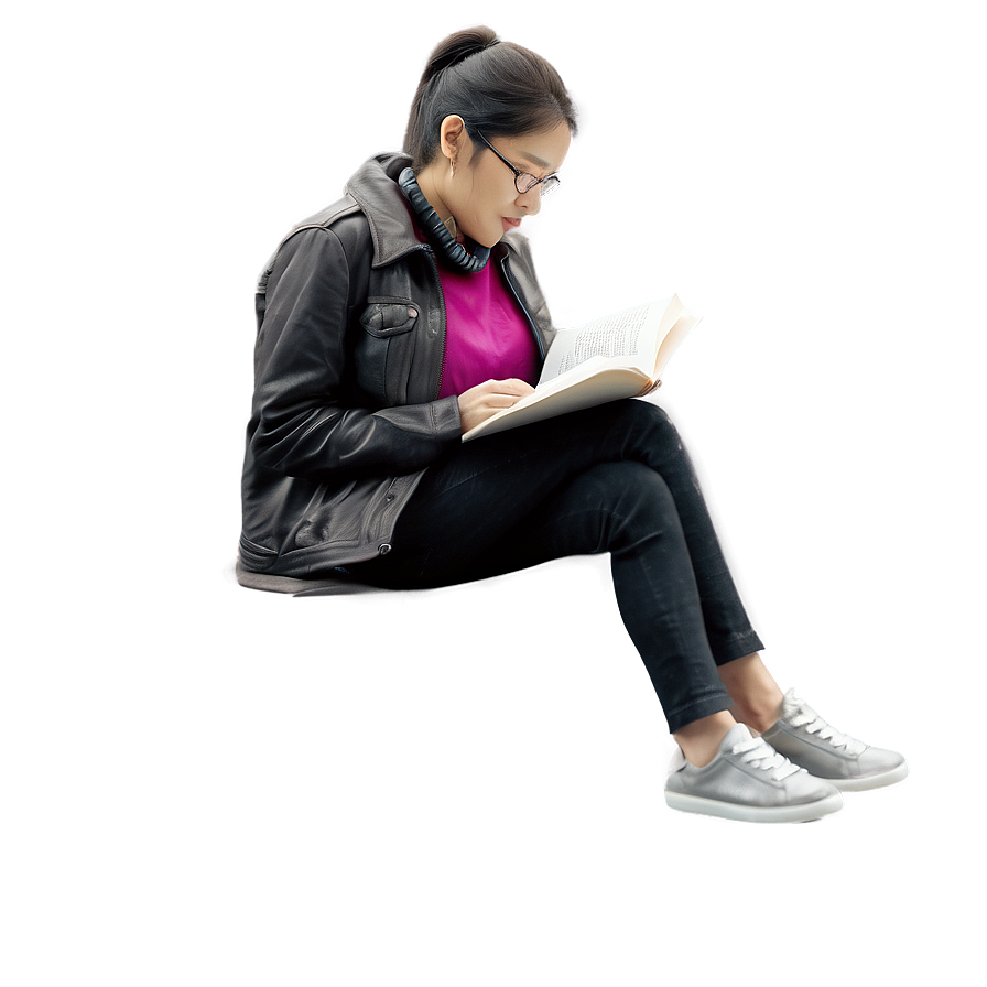 Person Reading Book Png 63 PNG image