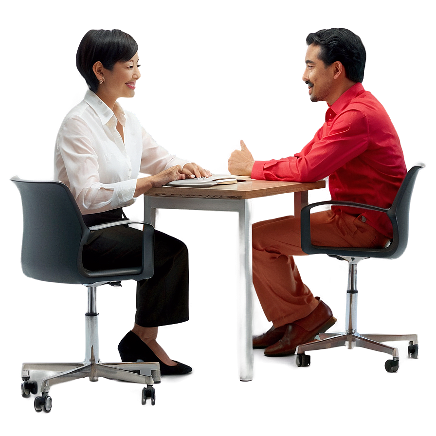 Person Talking At Desk Png Blf PNG image