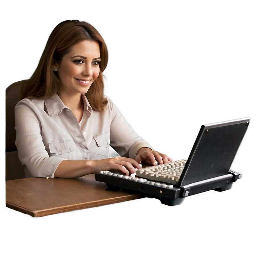 Person Typing Png 05042024 PNG image