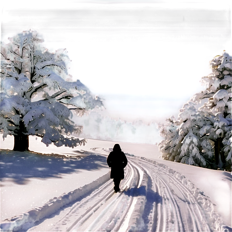 Person Walking In Snow Png Rop81 PNG image
