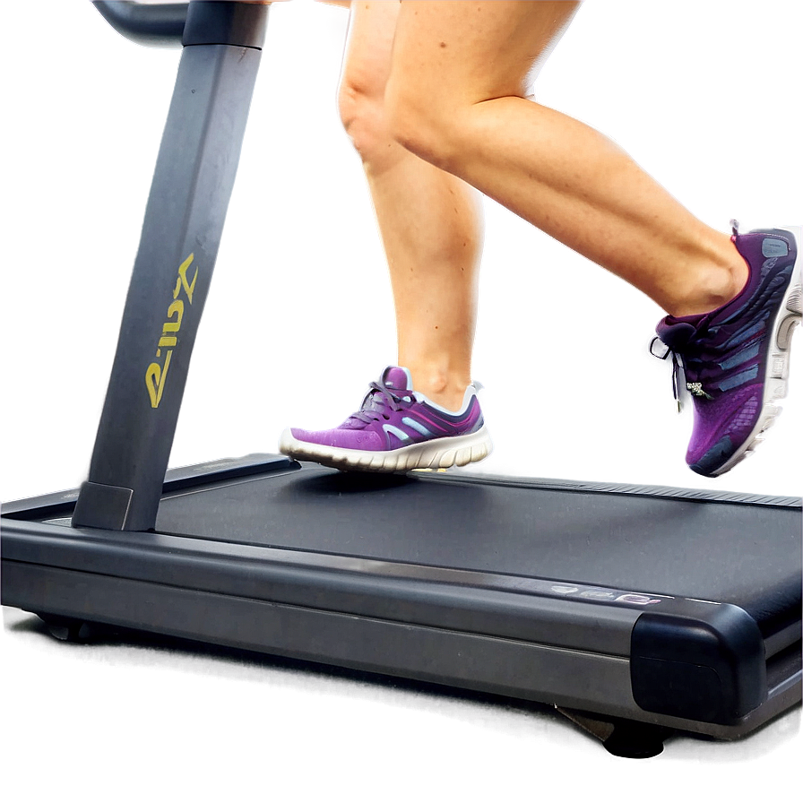 Person Walking On Treadmill Png Xqr PNG image