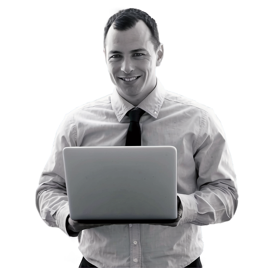 Person With Laptop Png 48 PNG image