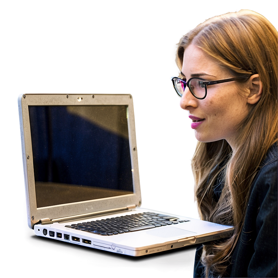 Person With Laptop Png 92 PNG image