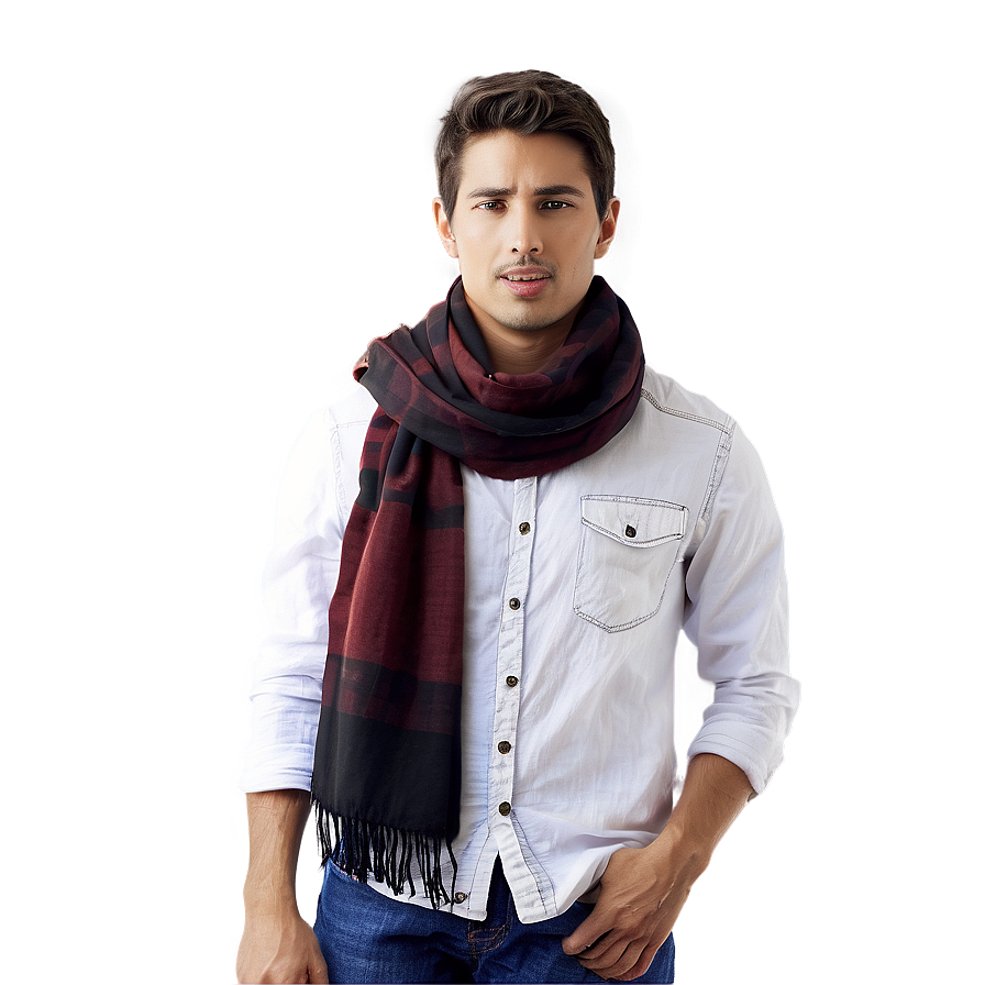 Person With Scarf Png 3 PNG image