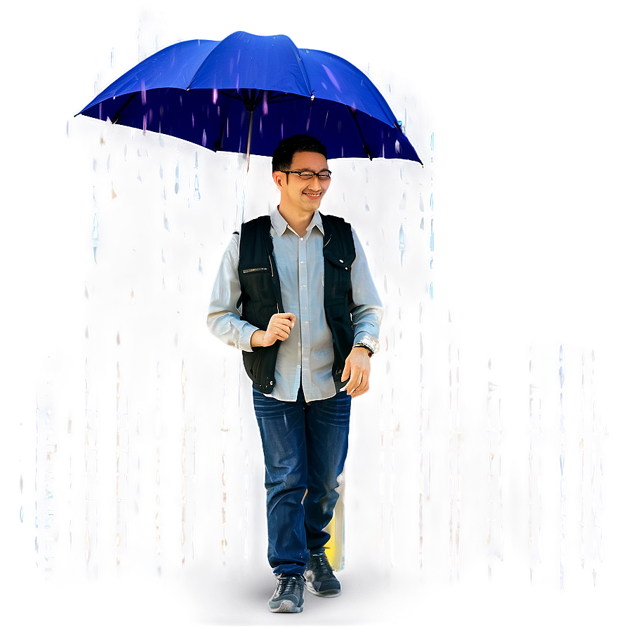 Person With Umbrella Png Wmq PNG image