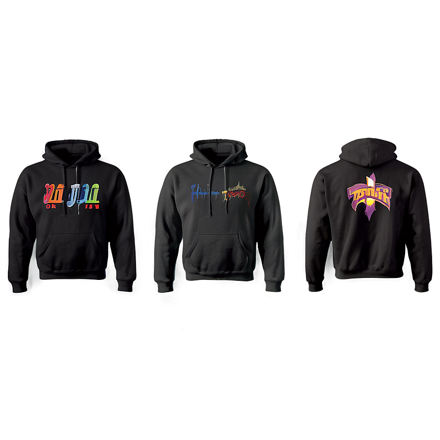 Personalized Black Hoodie Png 45 PNG image