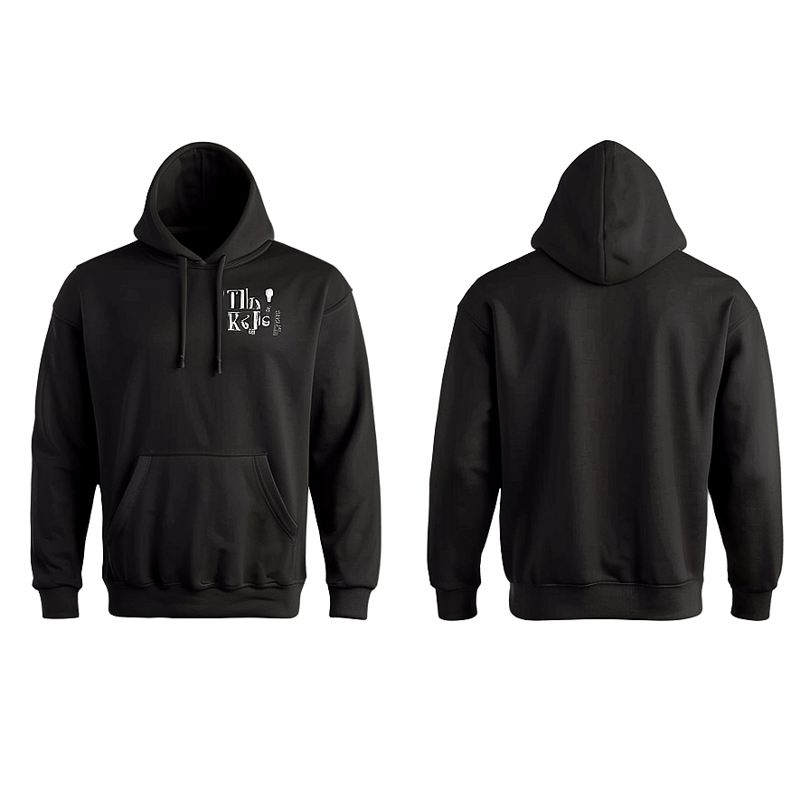 Personalized Black Hoodie Png Yqk PNG image