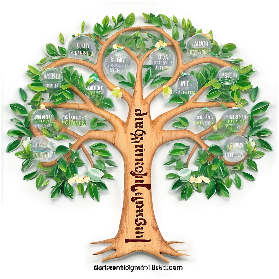 Personalized Family Reunion Tree Art Png 67 PNG image