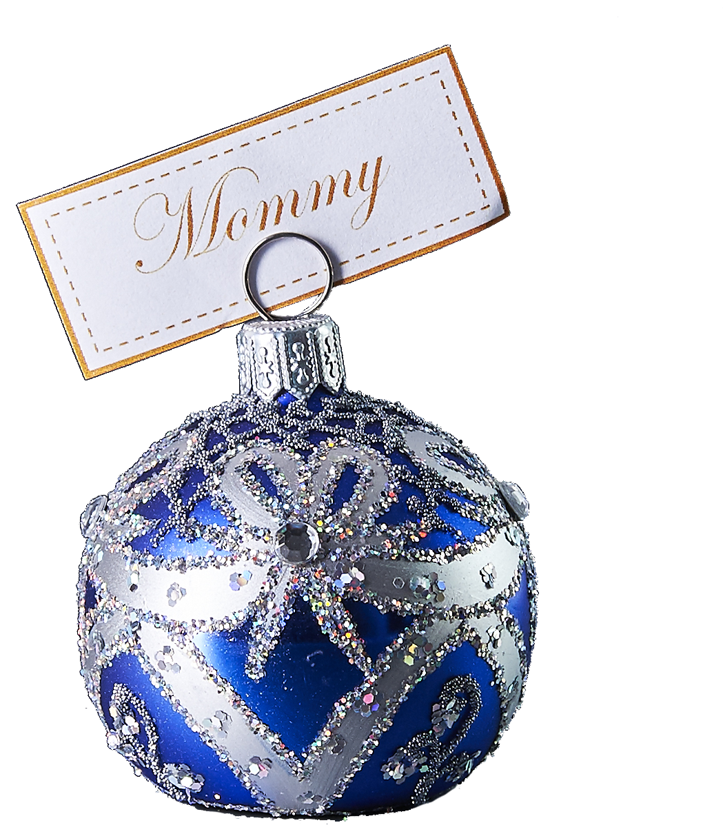 Personalized Mommy Christmas Ornament PNG image