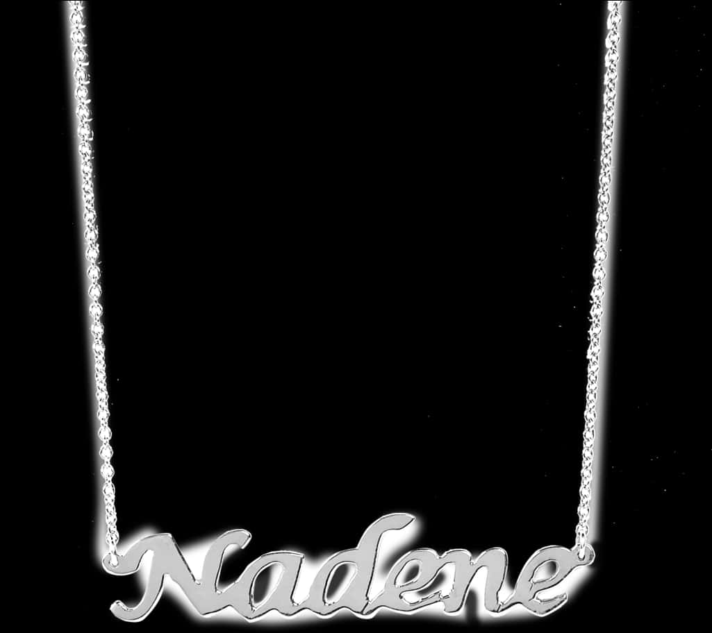 Personalized Nadene Name Necklace PNG image