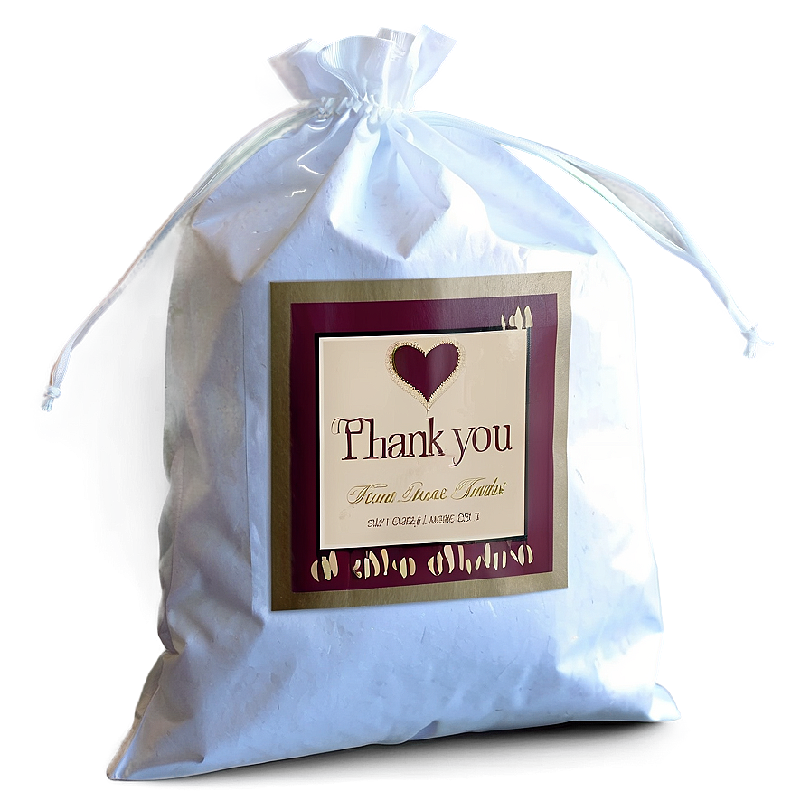 Personalized Thank You Bag Png 06292024 PNG image