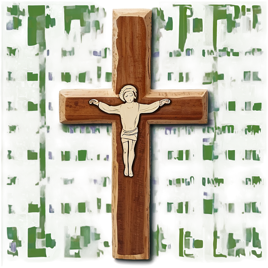 Personalized Wooden Cross Png Dci PNG image