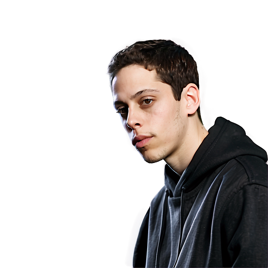 Pete Davidson Black And White Png 06252024 PNG image