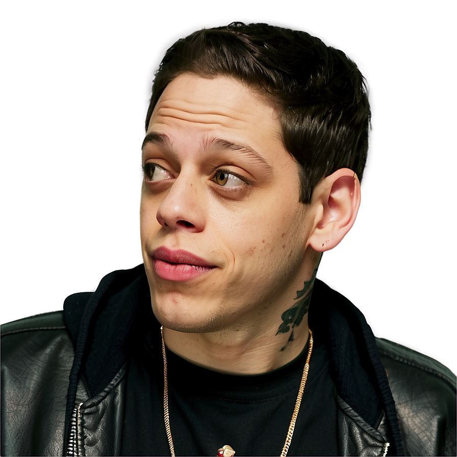 Pete Davidson In Black Tee Png 06252024 PNG image