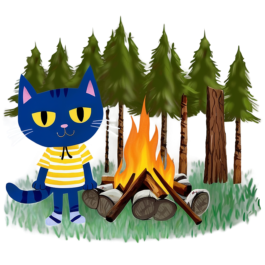 Pete The Cat Goes Camping Png Jtv PNG image