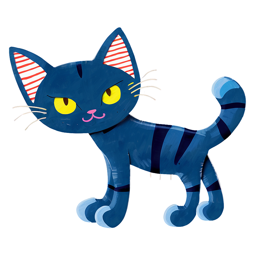 Pete The Cat Illustration Png 05252024 PNG image