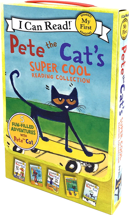 Pete The Cat Super Cool Reading Collection PNG image