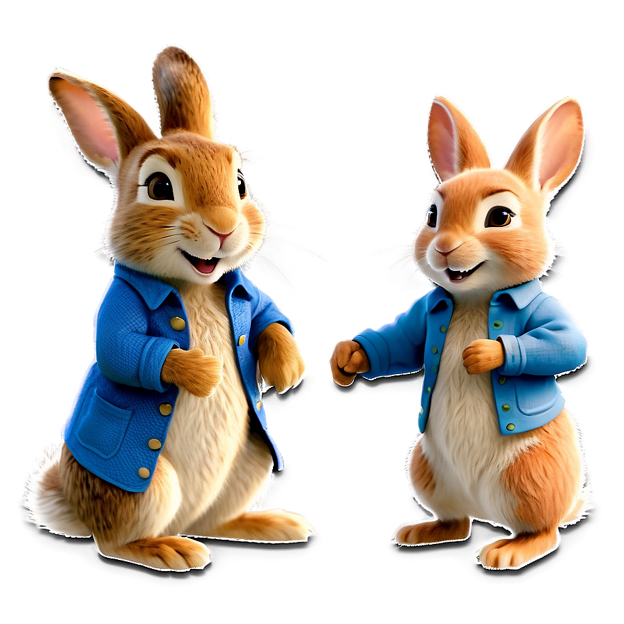 Peter Rabbit And Siblings Png Clu PNG image