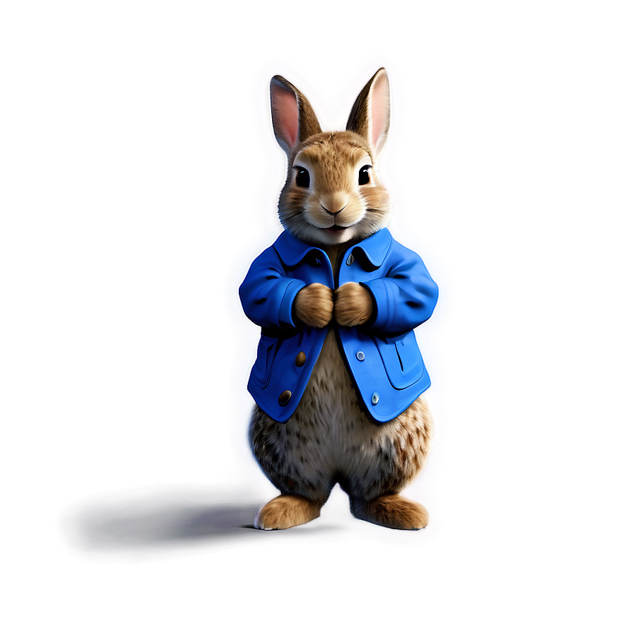 Peter Rabbit In Blue Jacket Png Lco25 PNG image