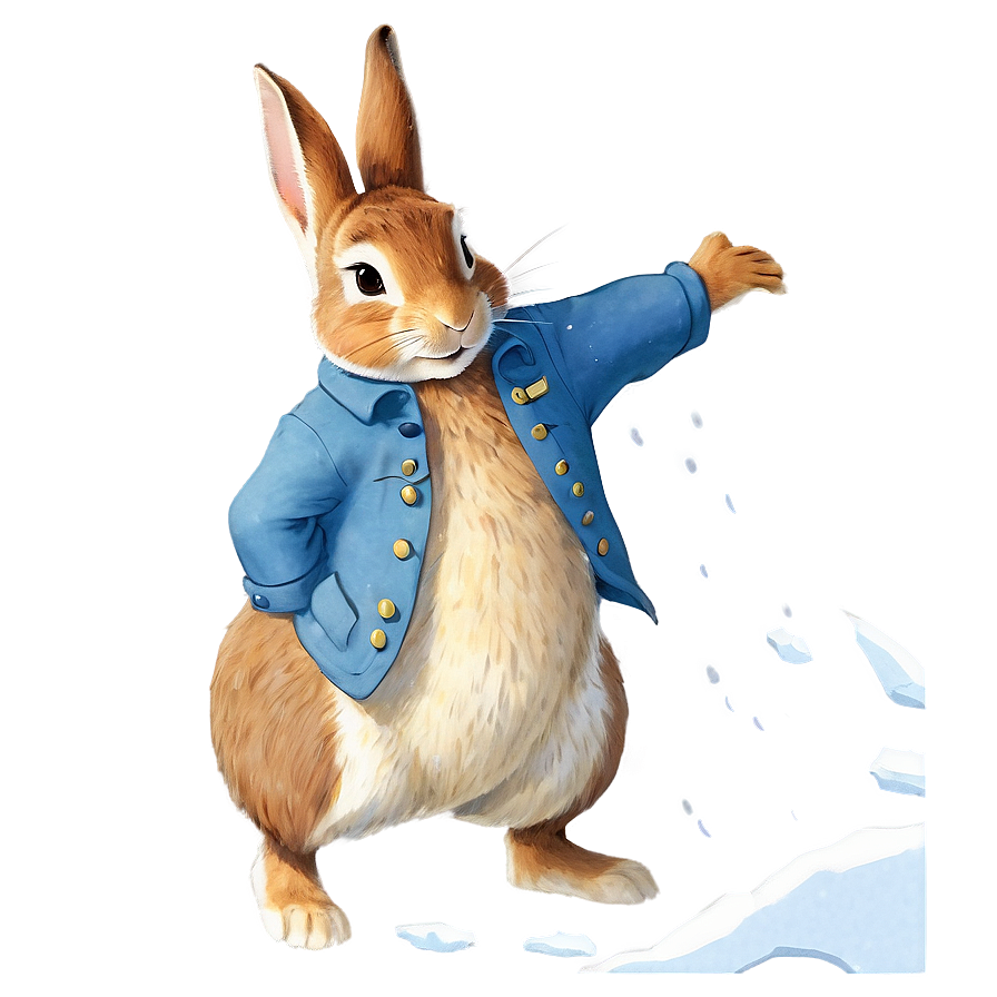 Peter Rabbit In The Snow Png 06262024 PNG image