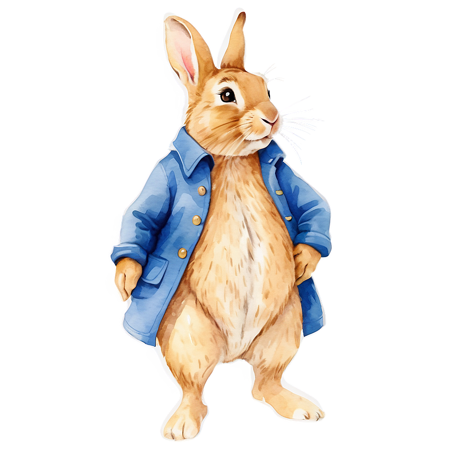 Peter Rabbit Watercolor Art Png 41 PNG image