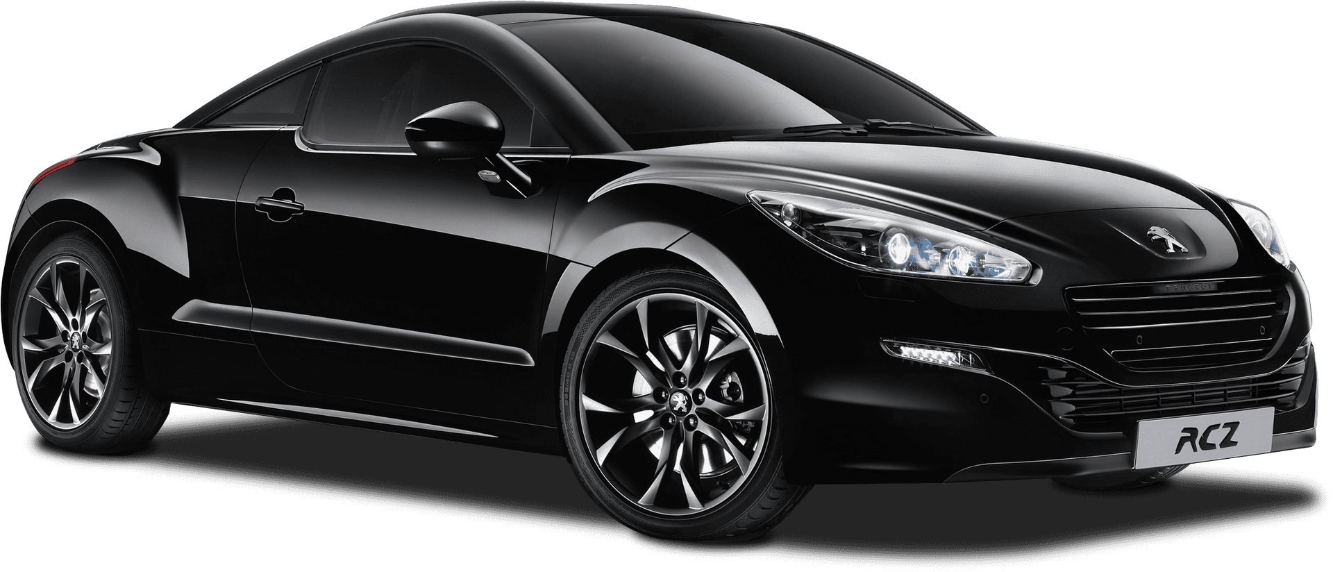 Peugeot R C Z Black Coupe PNG image