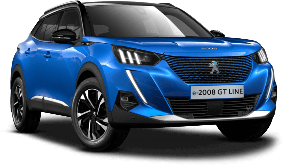 Peugeote2008 G T Line Blue PNG image