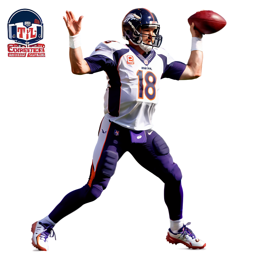 Peyton Manning In Action Png 06252024 PNG image