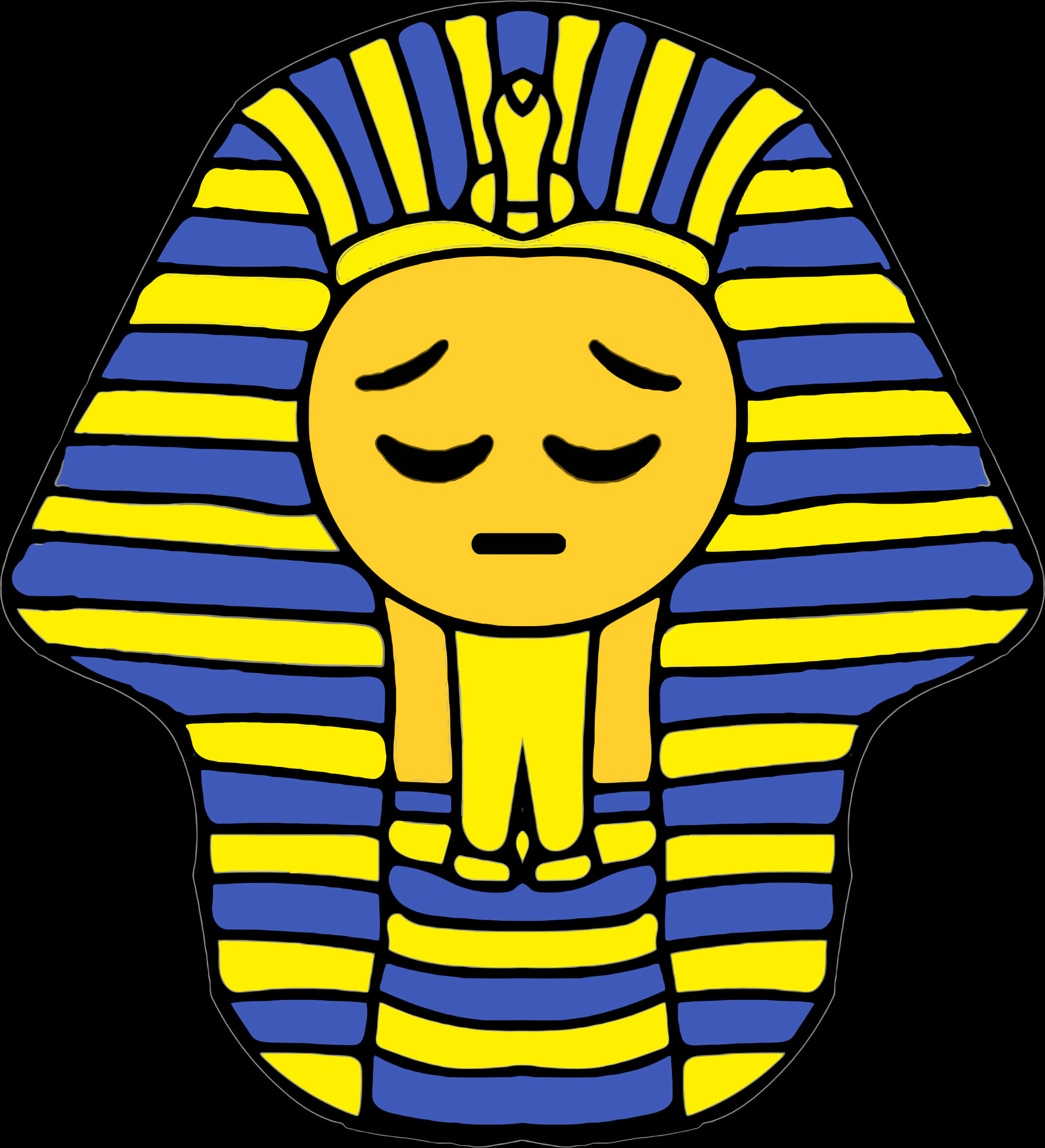 Pharaoh Emoji Fusion PNG image