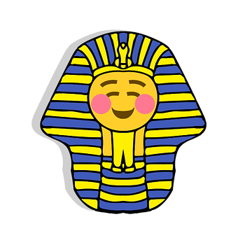 Pharaoh Emoji Hybrid Graphic PNG image