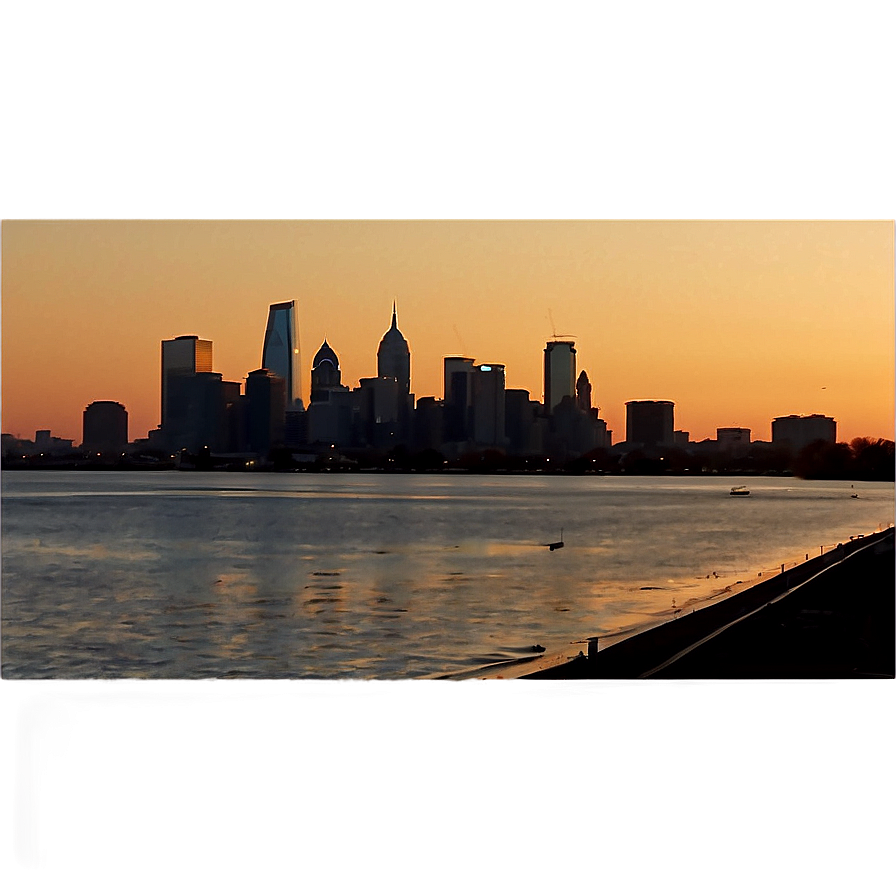 Philadelphia Skyline At Twilight Png Kwu27 PNG image