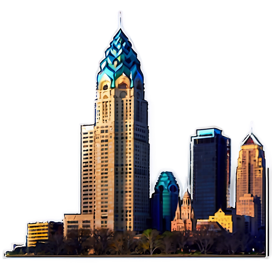 Philadelphia Skyline C PNG image