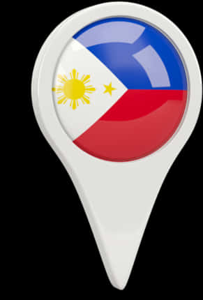 Philippine Flag Map Pin PNG image