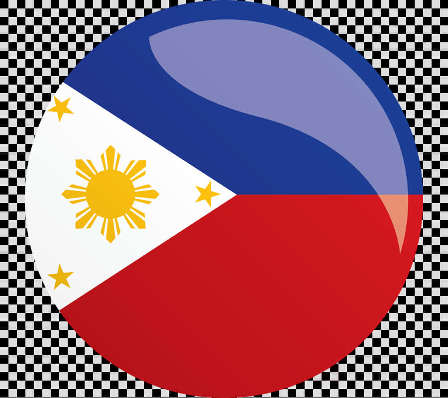 Philippine_ Flag_ Round_ Design PNG image